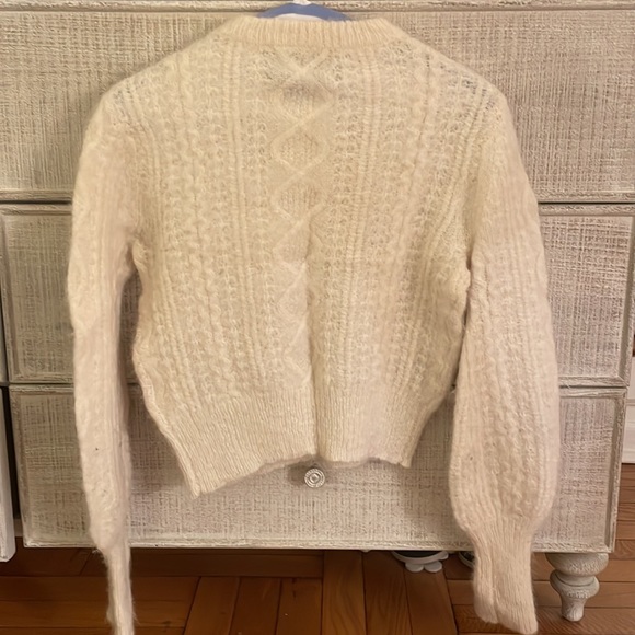 White reformation cropped sweater size xs - Picture 2 of 6